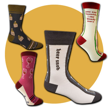 Wine, Beer & Liquor Socks