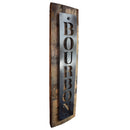 Reclaimed Barrel Stave Wall Sign with Metal Bourbon Cutout-4