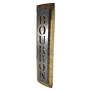 Reclaimed Barrel Stave Wall Sign with Metal Bourbon Cutout-5
