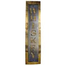 Reclaimed Barrel Stave Wall Sign with Metal Whiskey Cutout-1