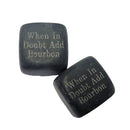 When in Doubt Add Bourbon Whiskey Stones and Stave Set-5