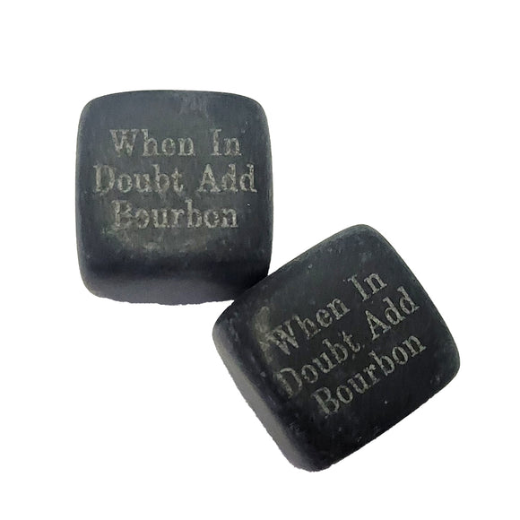 When in Doubt Add Bourbon Whiskey Stones and Stave Set
