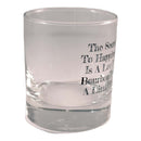 The Secret to Happiness is a Lot of Bourbon and a Little Ice Rocks Glass-3