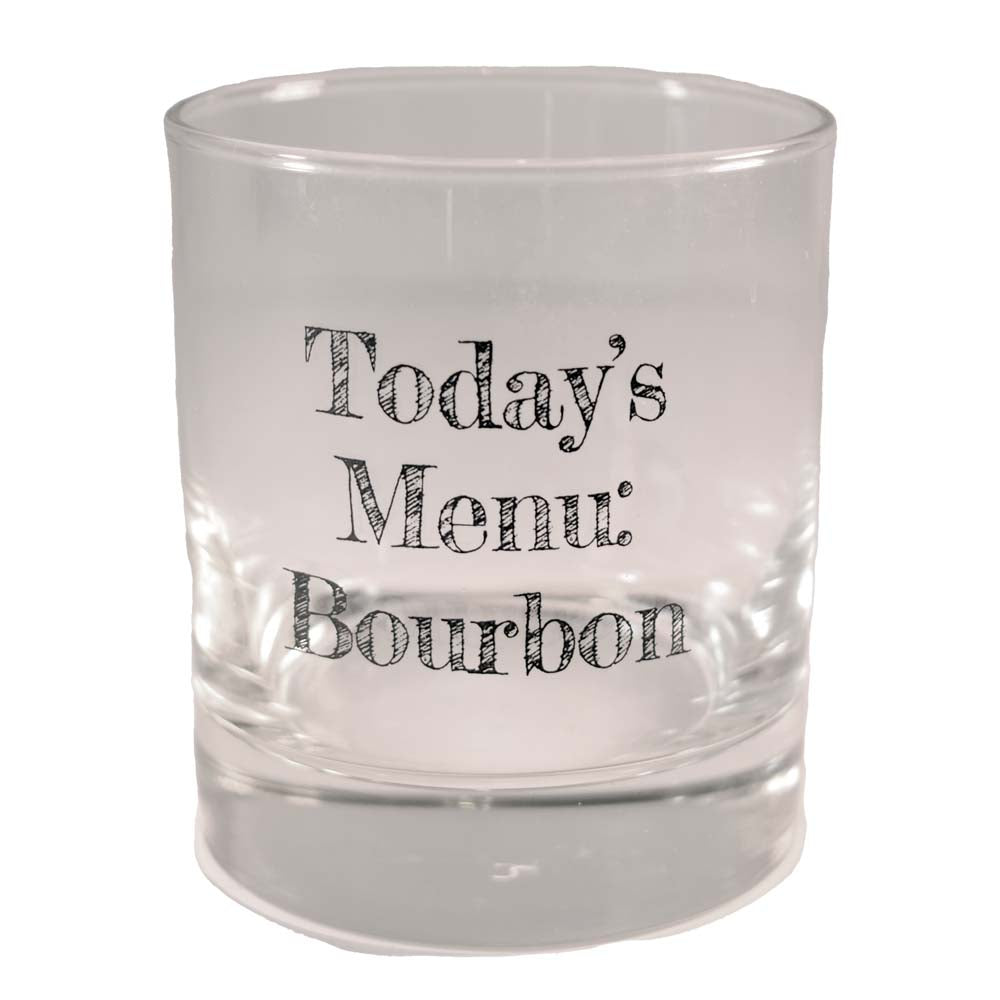 Today's Menu Bourbon Rocks Glass