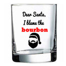 Tis the Season Sock with I Blame the Bourbon Rocks Glass Gift Basket-5