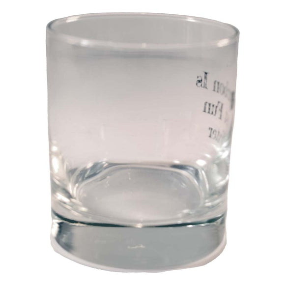 Bourbon is Just Fun Water Rocks Glass