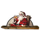 Vintage Santa Sipping Bourbon Stave Cutout-2