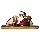 Vintage Santa Sipping Bourbon Stave Cutout-1