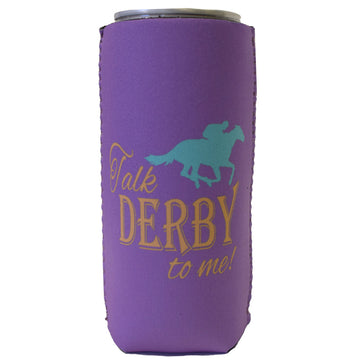 Talk Derby to Me Slim Koozie