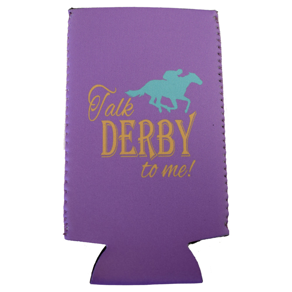 Talk Derby to Me Slim Koozie