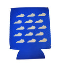 Blue and White Kentucky Shapes Koozie-3