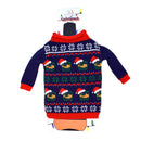 Bourbon Glasses with Santa Hat Bottle Sweater-3