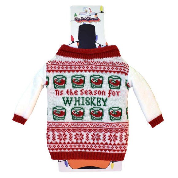 Tis the Season for Whiskey Bottle Sweater