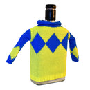 Derby Silk Blue and Yellow Diamonds Bottle Sweater-2