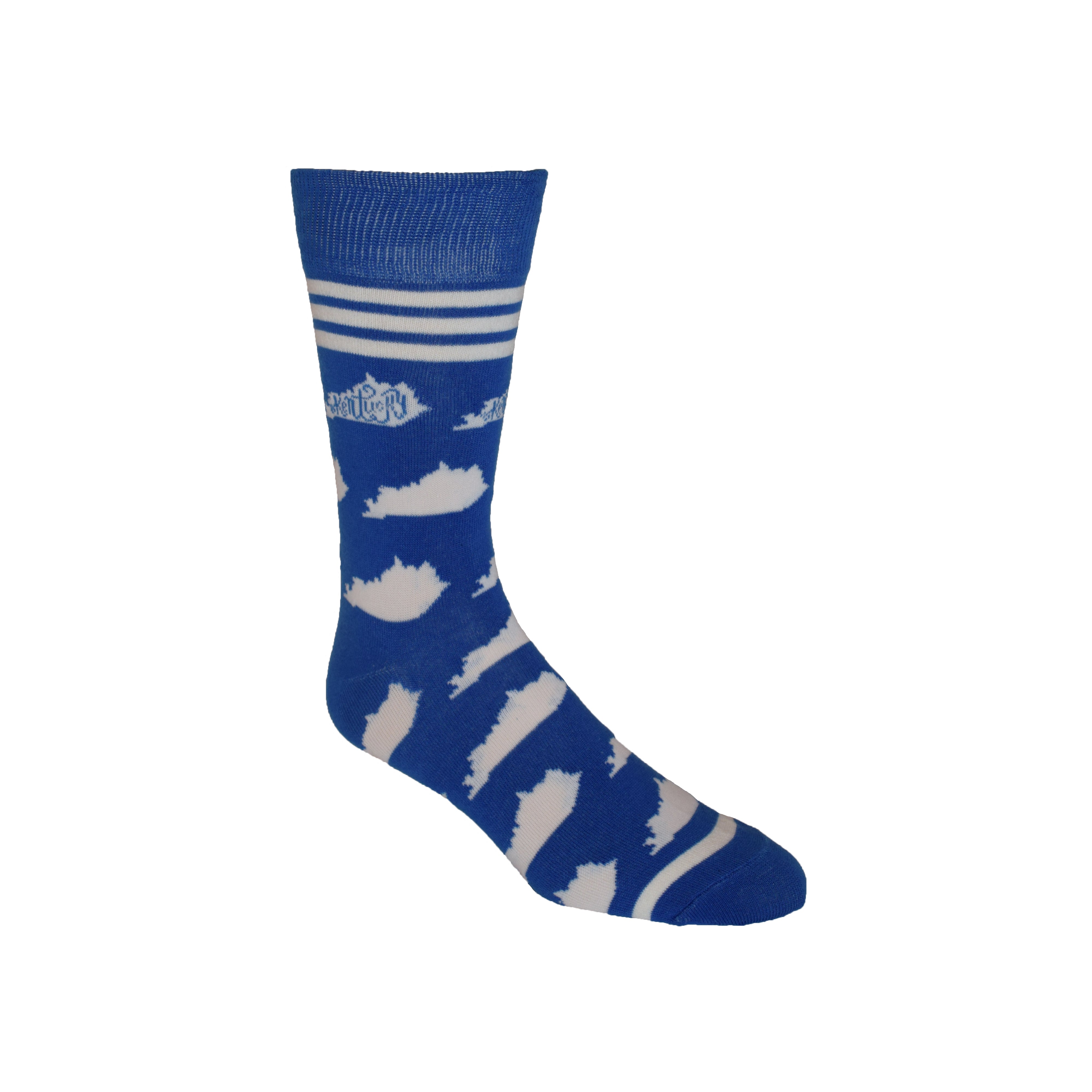 Kentucky Shapes in Blue and White