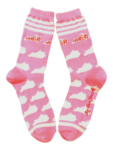 Kentucky Shapes in Pink and White