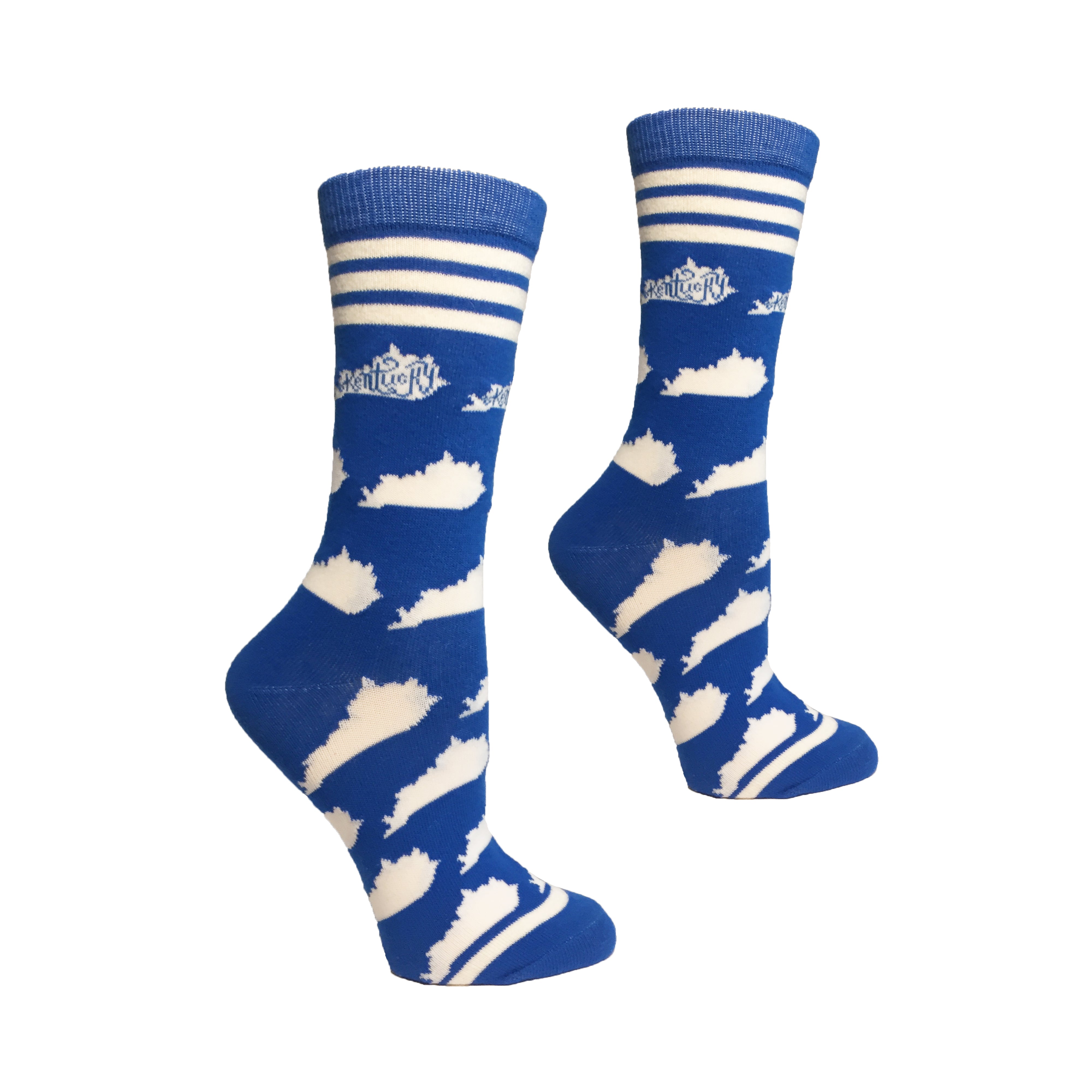 Kentucky Shapes in Blue and White