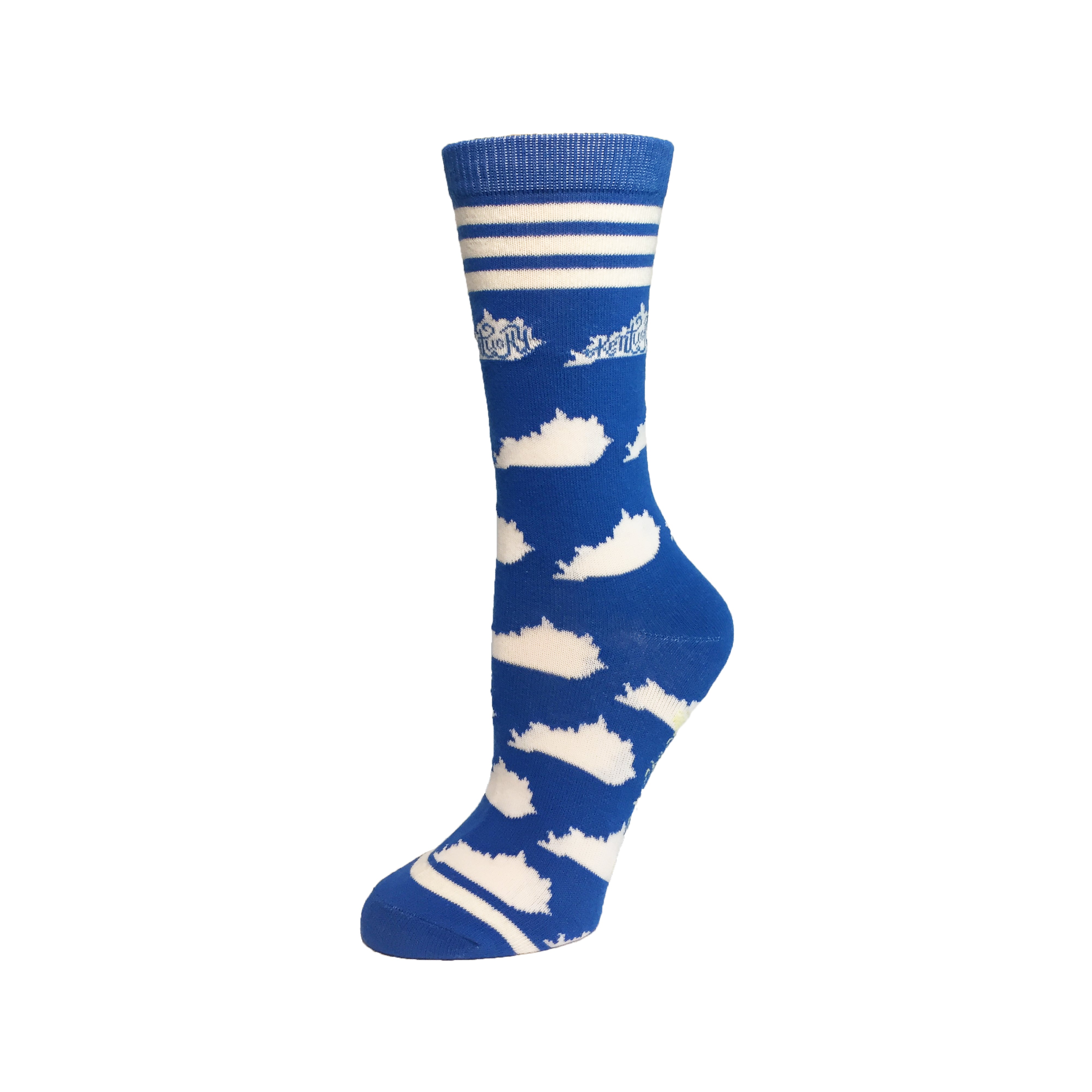 Kentucky Shapes in Blue and White