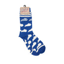 Women's Blue and White Kentucky Shape Sock with Kentucky Girl Wine Glass Gift Basket-4