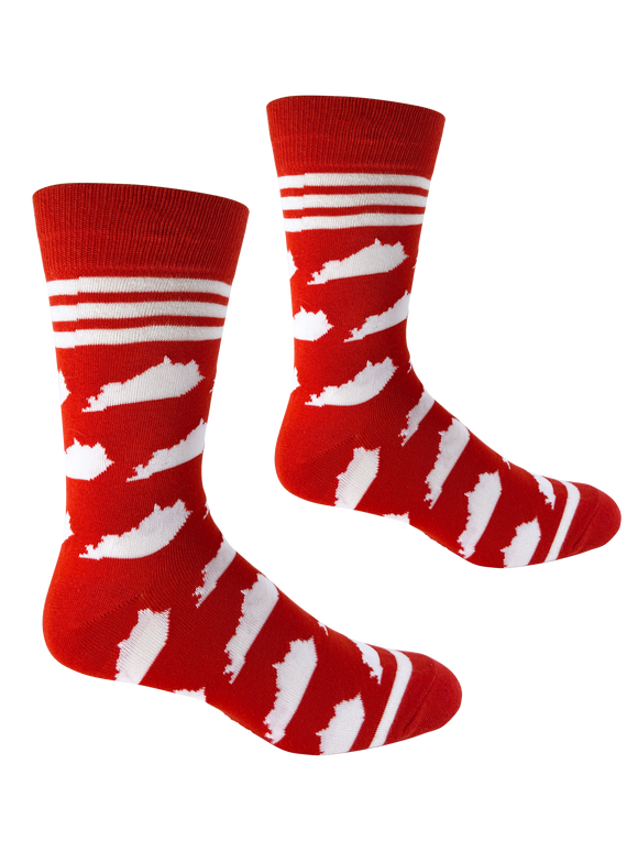 Kentucky Shapes in Red and White