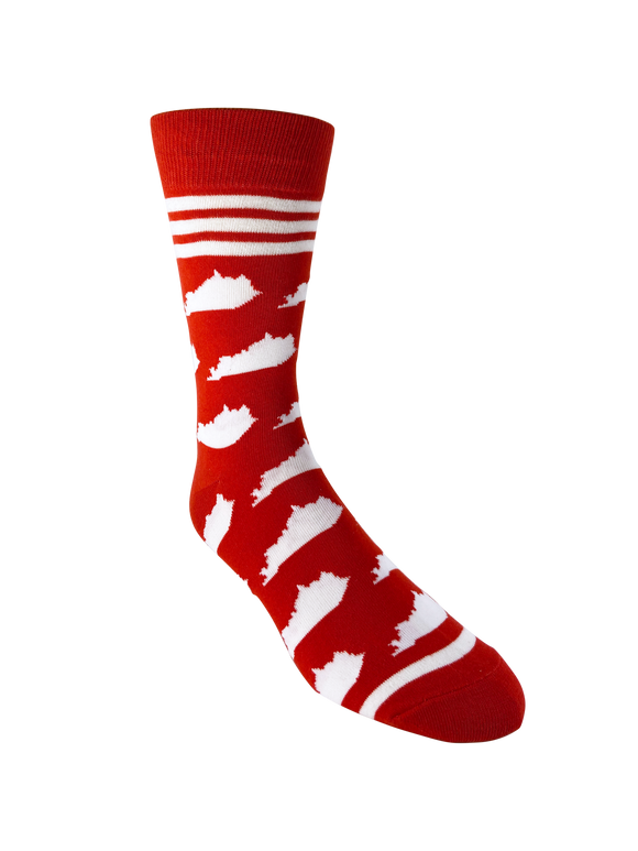 Kentucky Shapes in Red and White