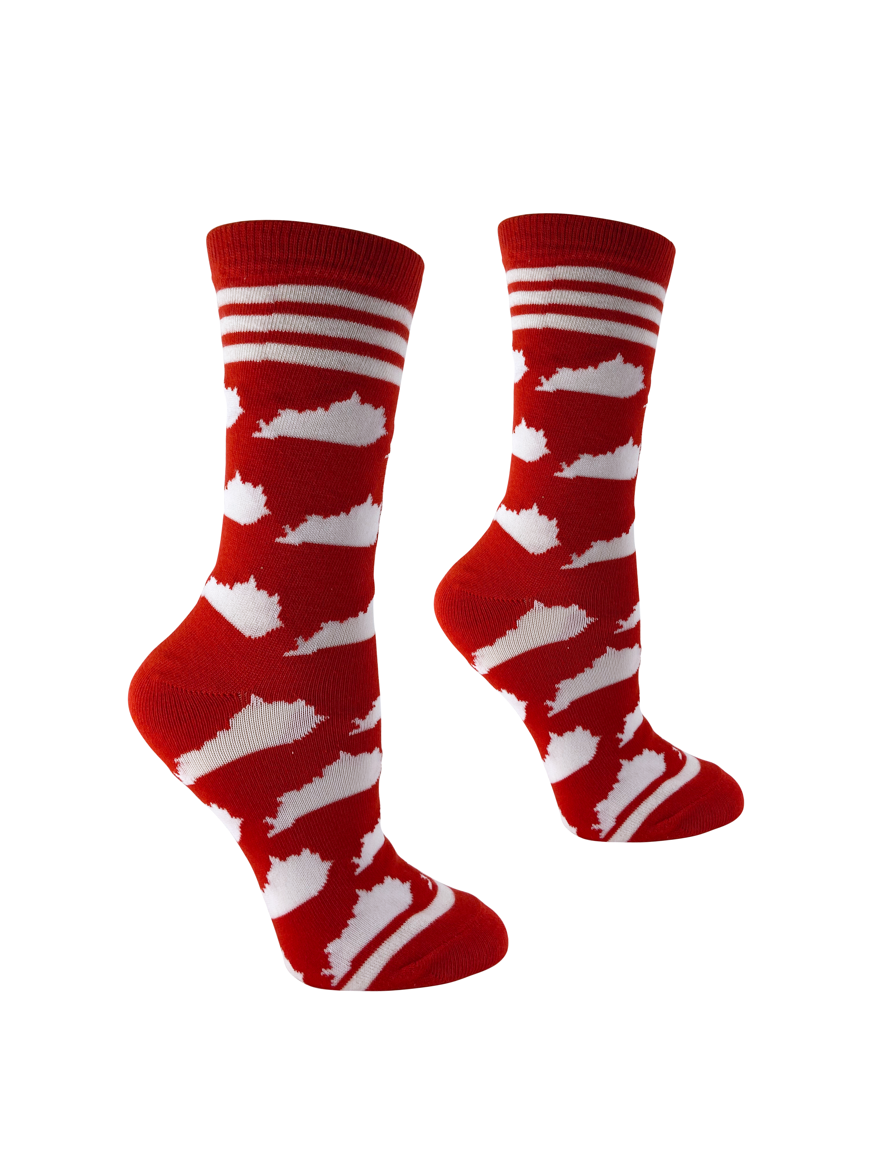 Kentucky Shapes in Red and White