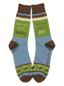 Better to Be Full of Bourbon Sock with Better to Be Full of Bourbon Rocks Glass Gift Basket-4