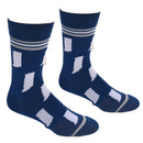 Indiana State Shapes Blue and White Men's Socks-2