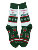 Tis the Season for Bourbon Men's Socks-1