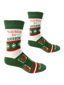 Tis the Season for Bourbon Men's Socks-2