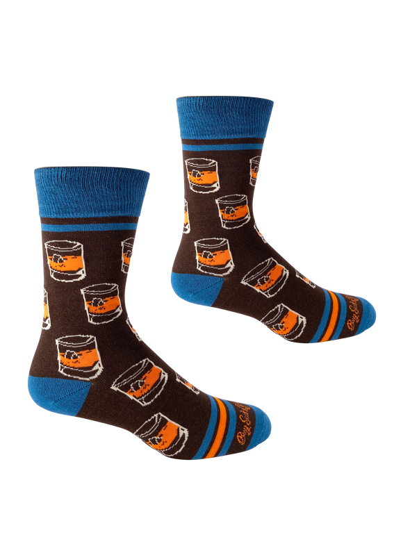 Bourbon Rocks Glasses Men's Socks