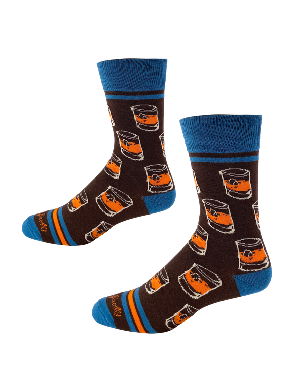 Bourbon Rocks Glasses Men's Socks