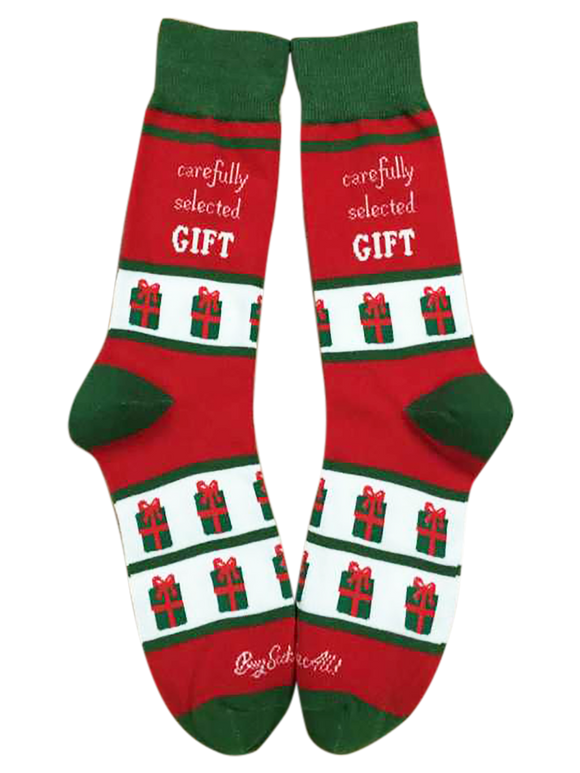 Carefully Selected Gift Men's Sock and Ornament Gift Basket