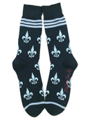 Fleur de Lis Silver and Black-1