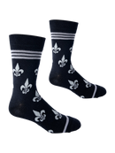 Fleur de Lis Silver and Black-2