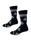 Fleur de Lis Silver and Black-3