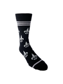 Fleur de Lis Silver and Black-4