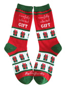 Carefully Selected Gift Women's Sock and Ornament Gift Basket-3