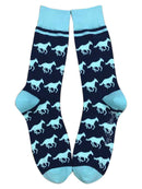 Horses in Light Blue and Navy-1