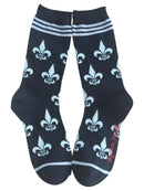 Fleur de Lis in Silver and Black-1