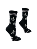 Fleur de Lis in Silver and Black-2