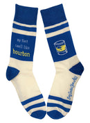 My Feet Smell Like Bourbon Blue and White-1