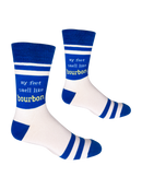 My Feet Smell Like Bourbon Blue and White-2