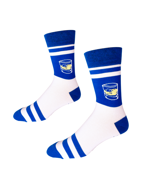 My Feet Smell Like Bourbon Blue and White