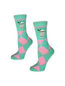 Fancy Mint Julep Drinking Socks-3