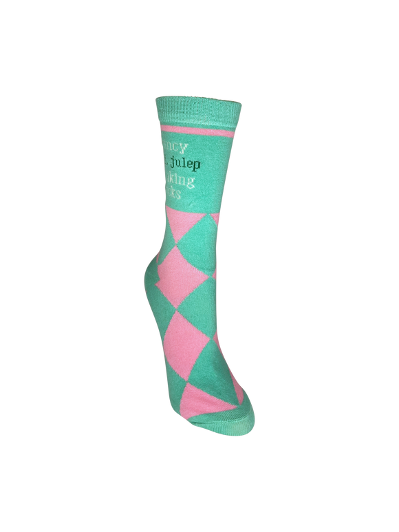 Fancy Mint Julep Drinking Socks