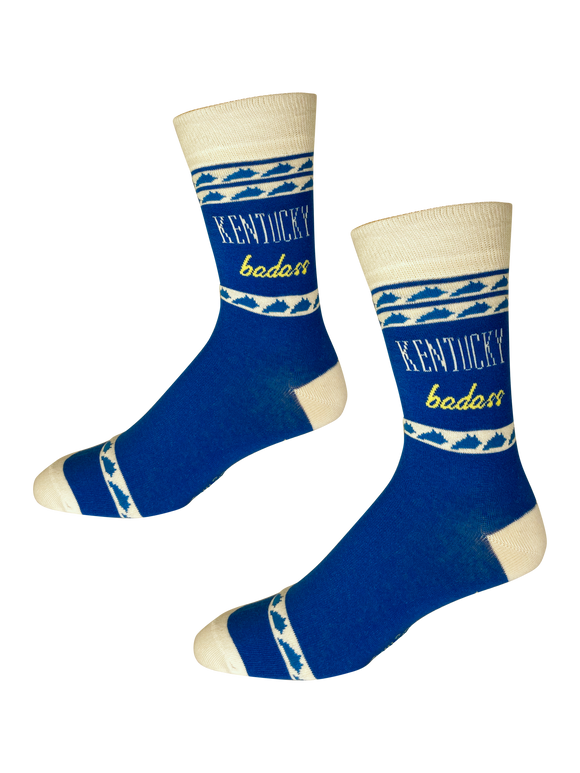 Kentucky Bad Ass Blue and White