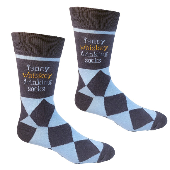 Fancy Whiskey Drinking Socks