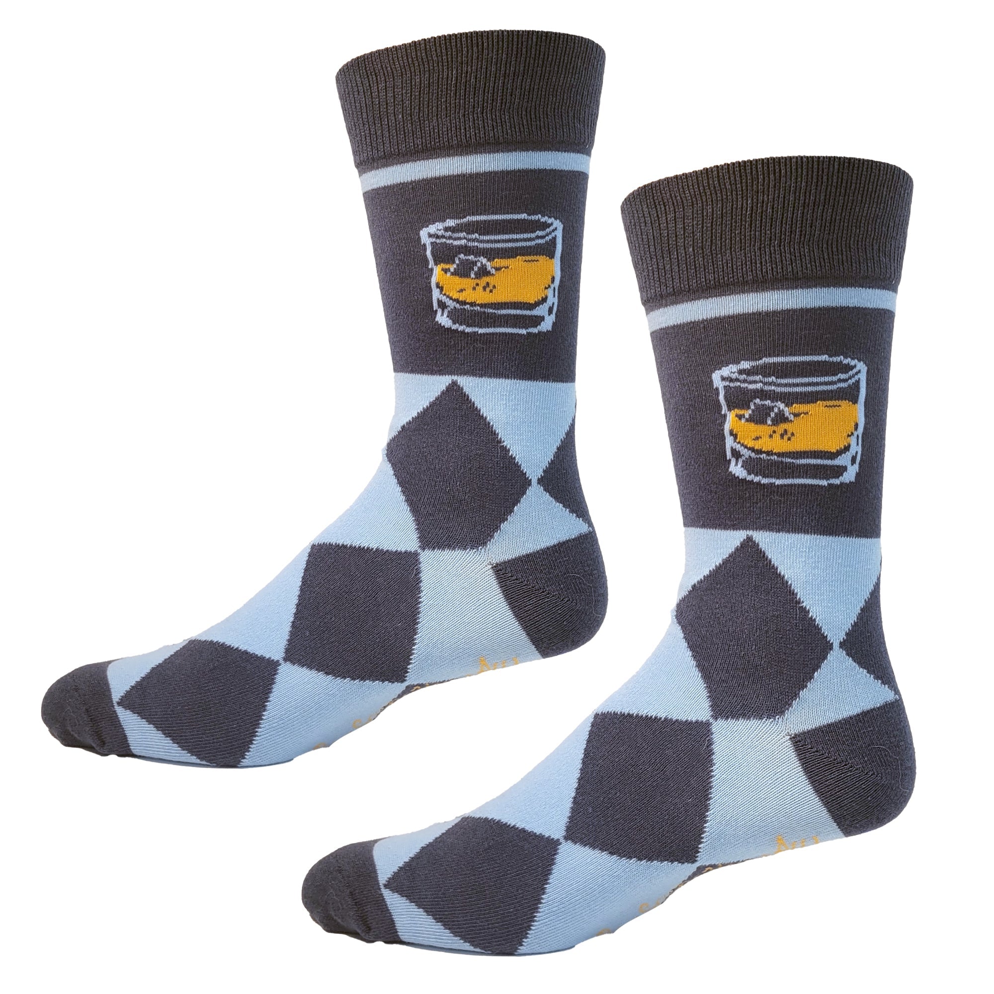 Fancy Whiskey Drinking Socks