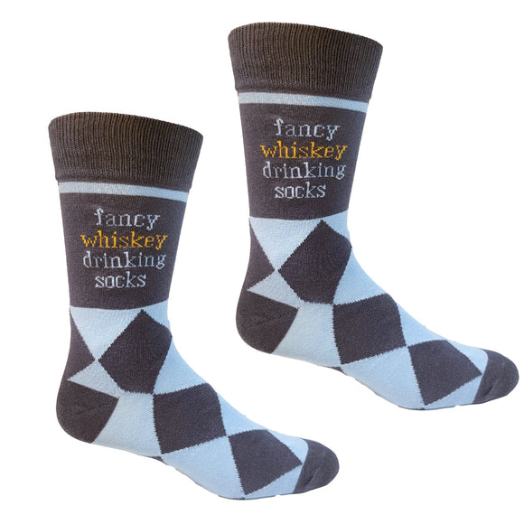 Fancy Whiskey Drinking Socks